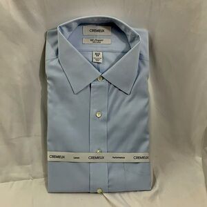Cremieux Pinpoint 100% cotton dress shirt size 16 1/2 - 34
